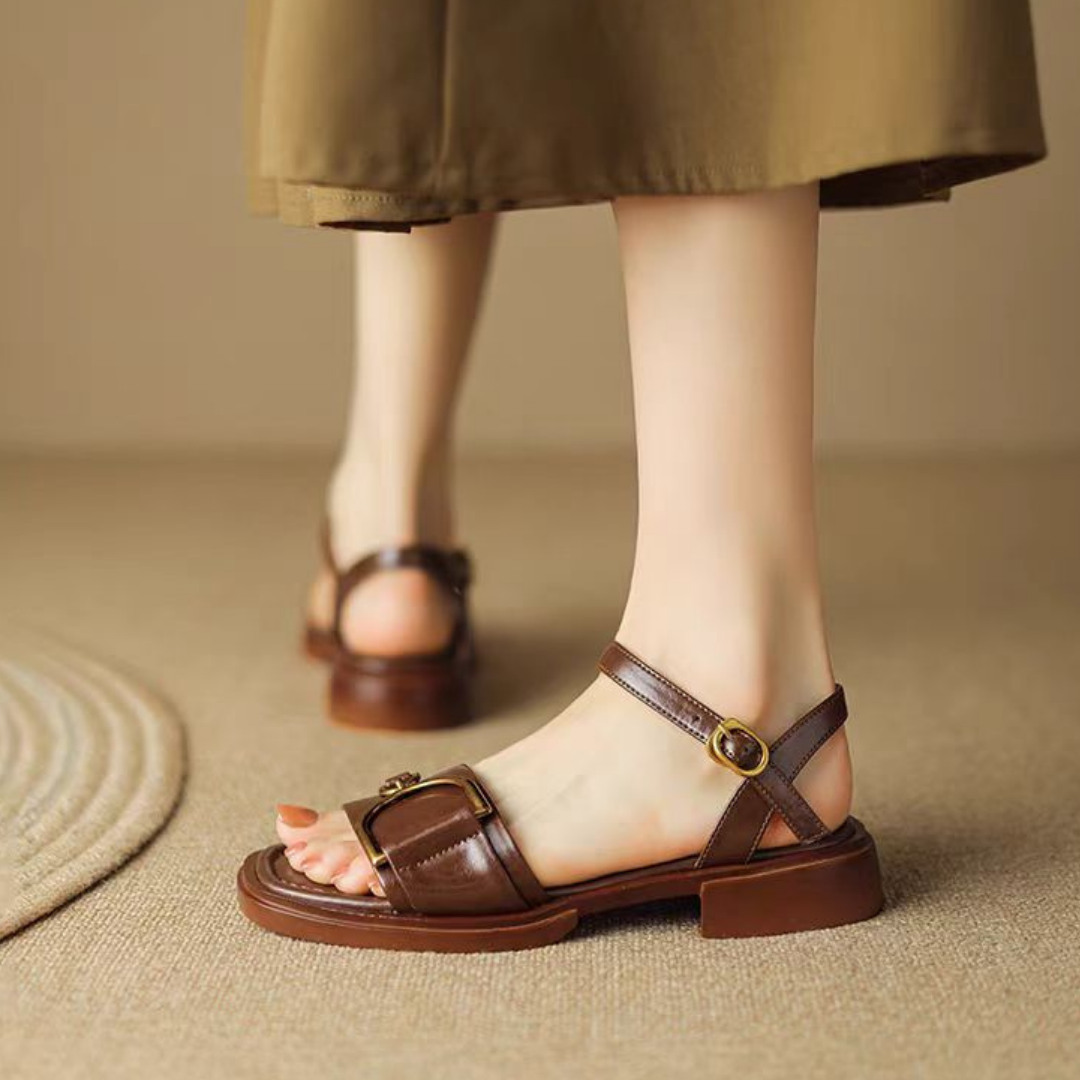 Marie™ Retro Buckle Sandals