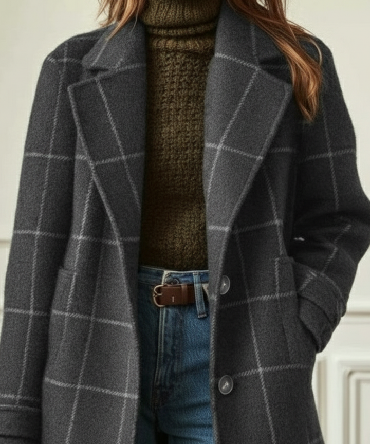 Oxford | Wool Check Coat