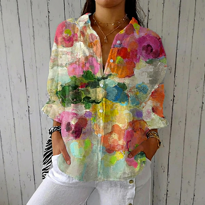 Elara™ | Watercolor Dreams Blouse