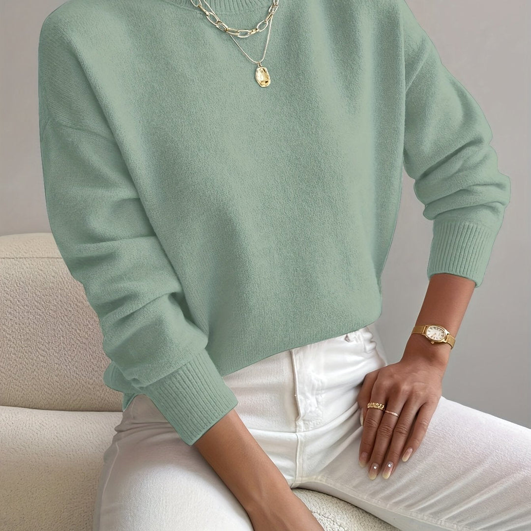 Anna Elegant Women's High Neck Pullover