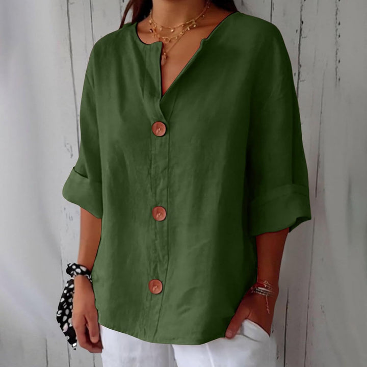 Noora™ Relaxed Linen Blouse