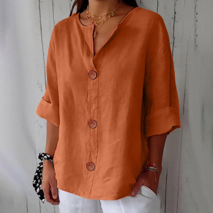 Noora™ Relaxed Linen Blouse
