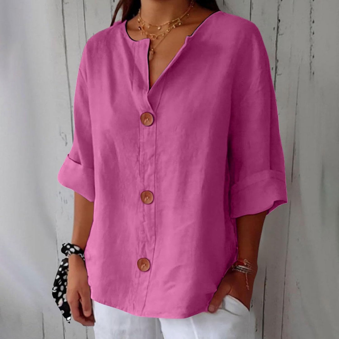 Noora™ Relaxed Linen Blouse