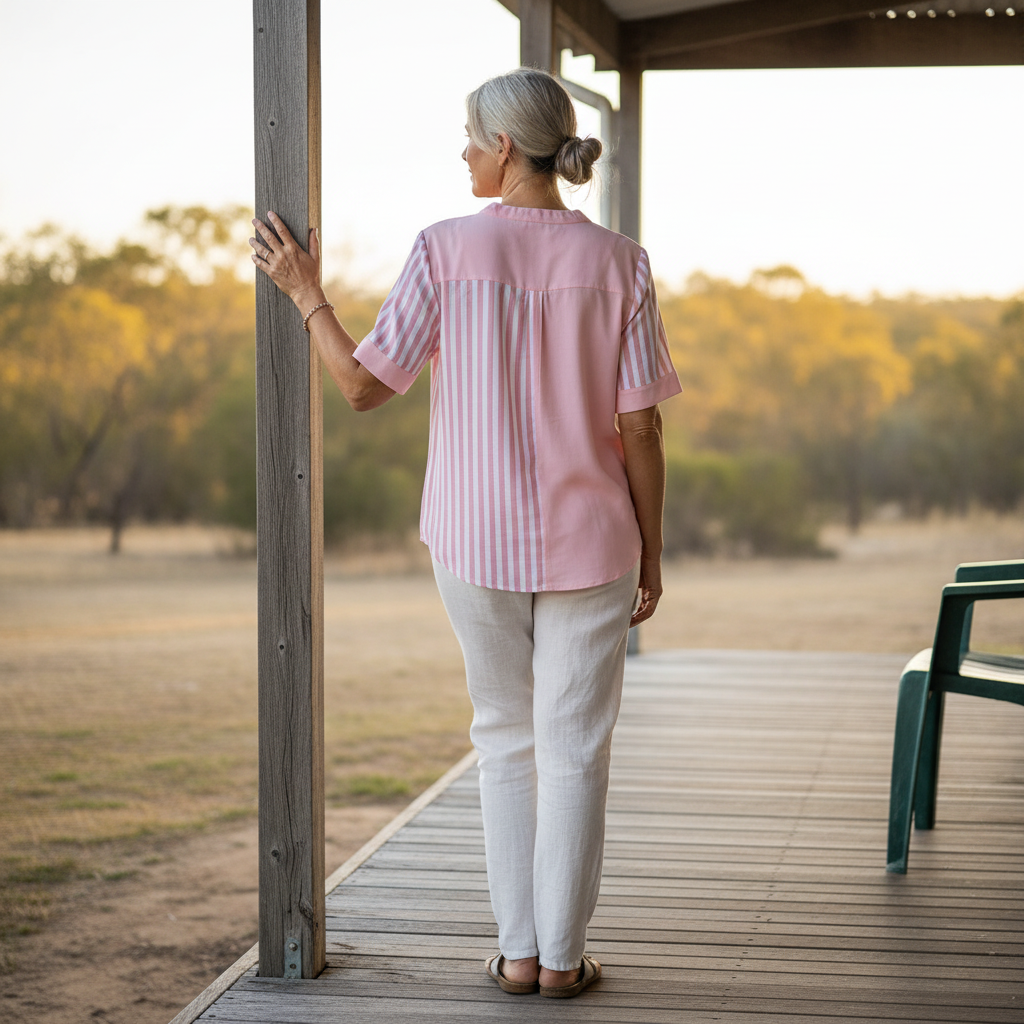 Jenny™ - Striped Linen-cotton Summer Top
