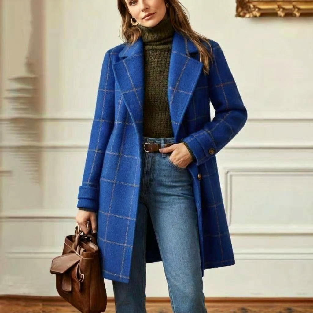 Oxford | Wool Check Coat