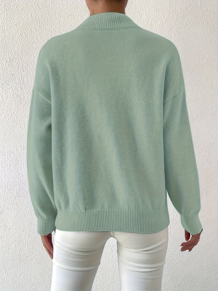 Anna Elegant Women's High Neck Pullover