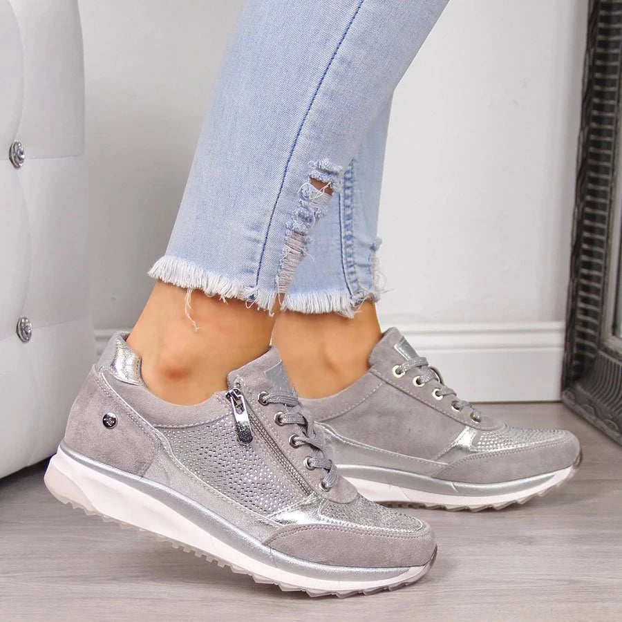 Ginette | Zip-Up Orthopedic Sneakers