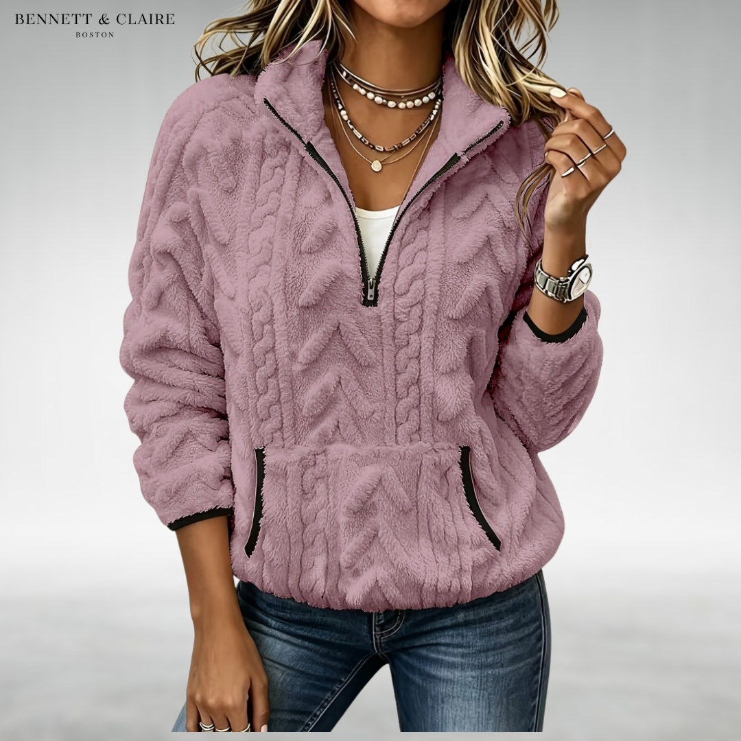 Margaret Cozy Half-Zip Sweater