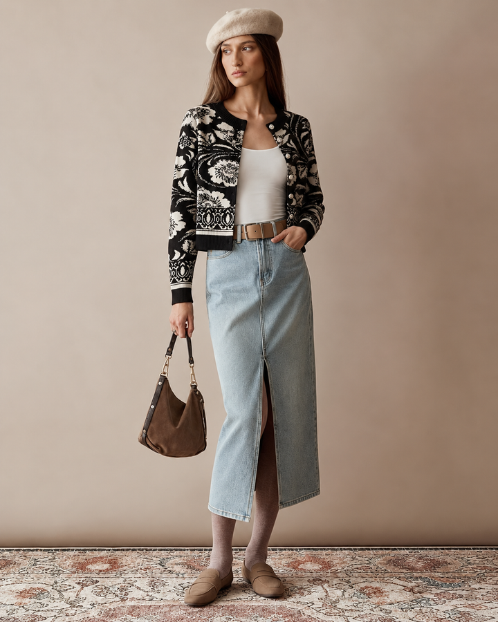 Brielle Flora Cardigan