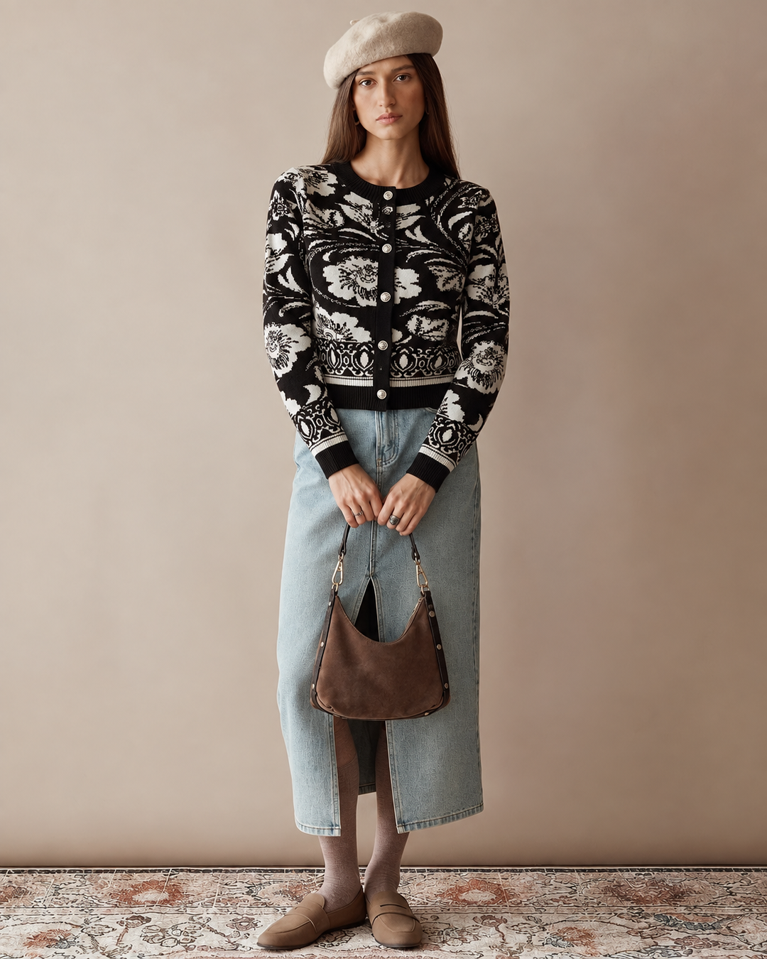 Brielle Flora Cardigan
