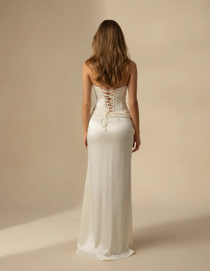 Emily – The Corset Glow Dress for Chilly Evenings