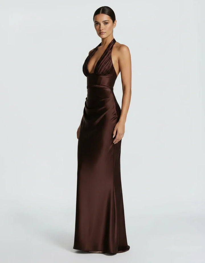 Madeline · The Satin Halter Mermaid Gown
