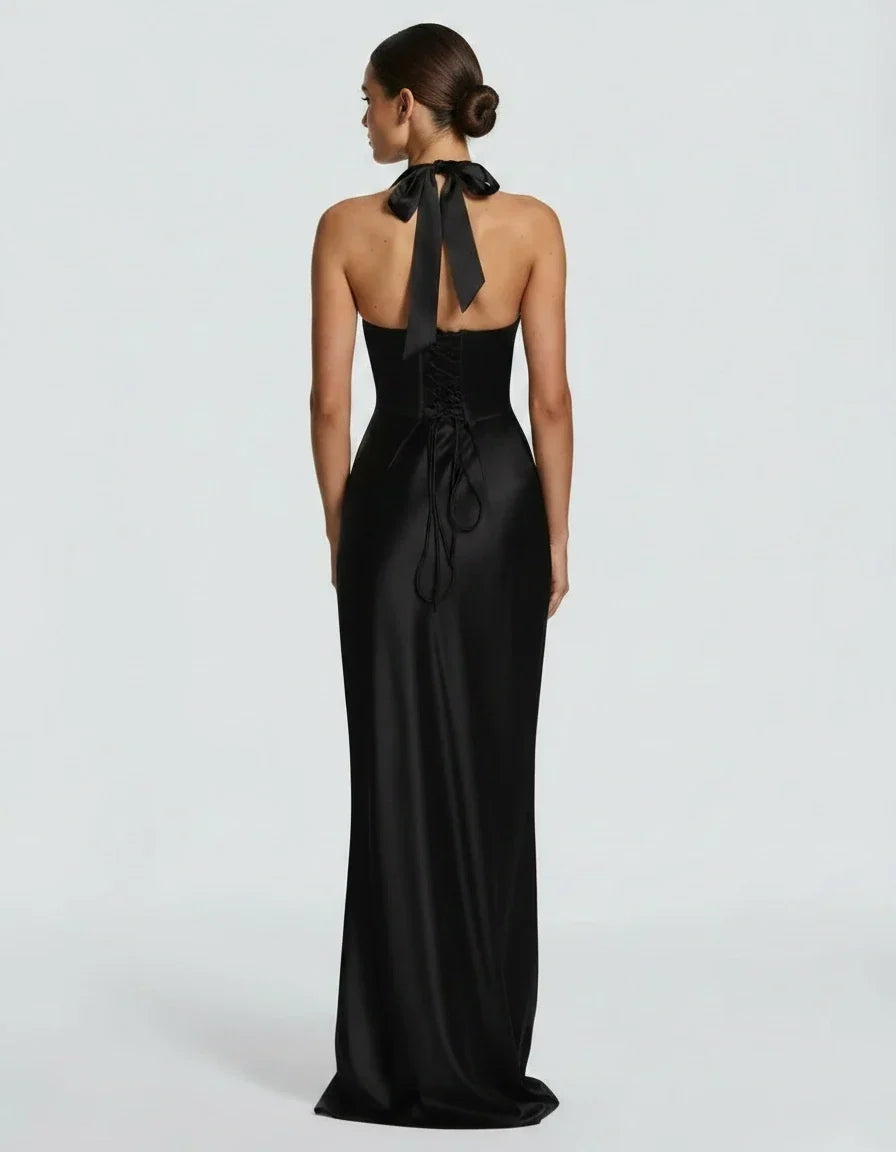 Madeline · The Satin Halter Mermaid Gown