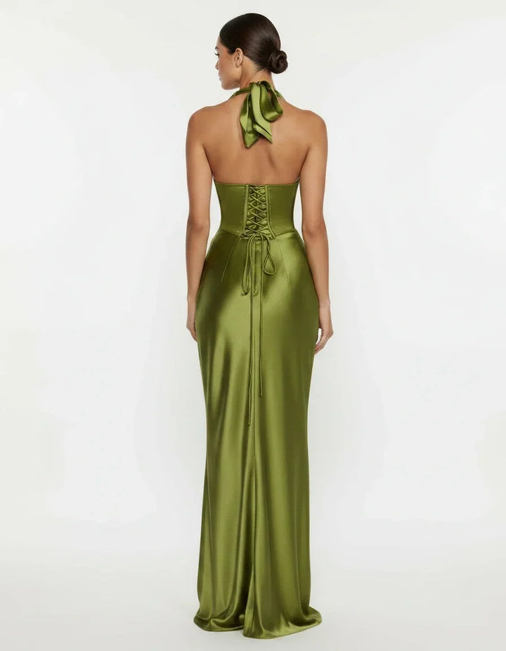 Madeline · The Satin Halter Mermaid Gown