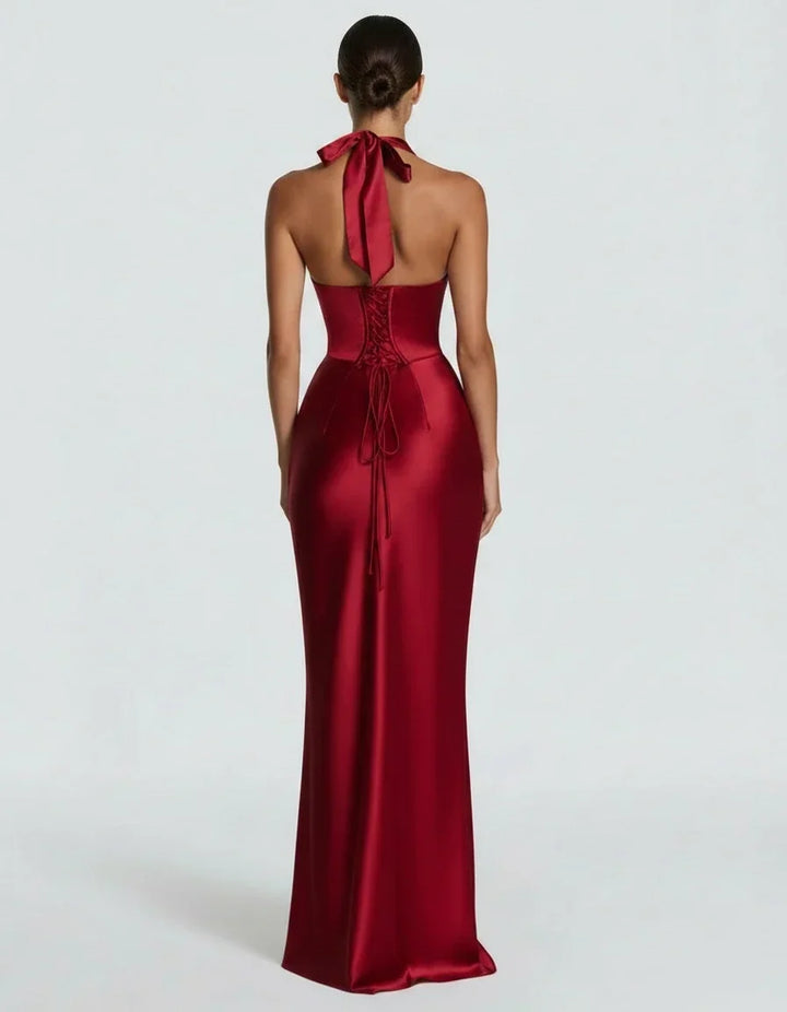 Madeline · The Satin Halter Mermaid Gown