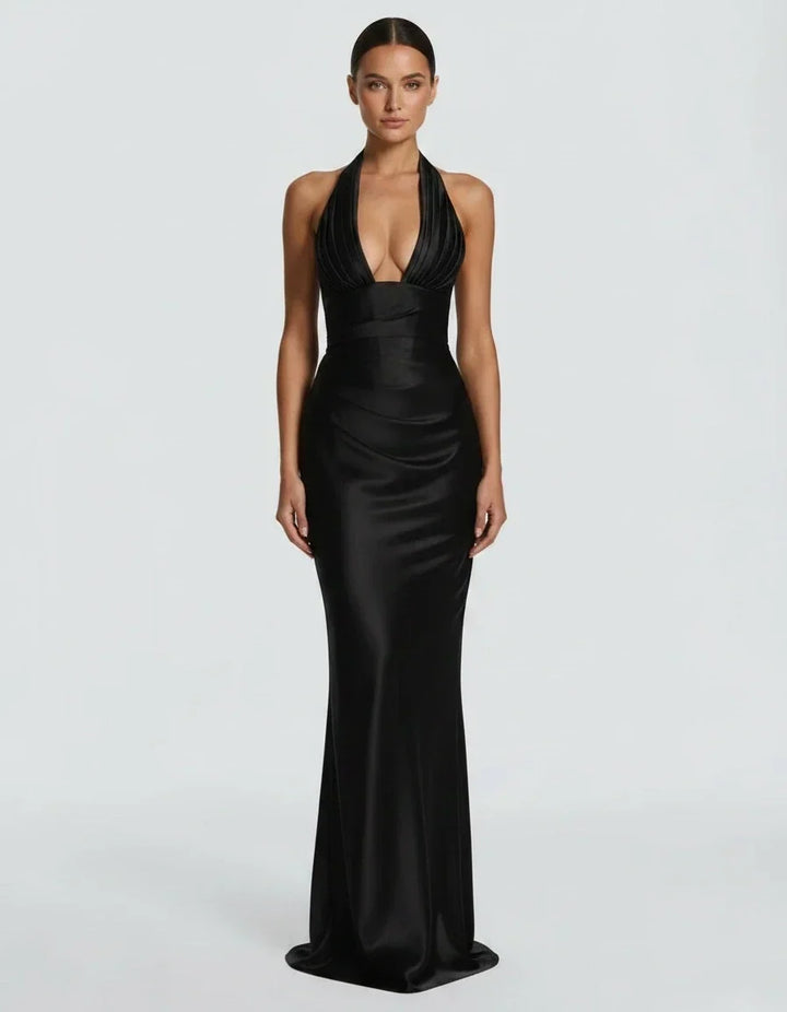 Madeline · The Satin Halter Mermaid Gown