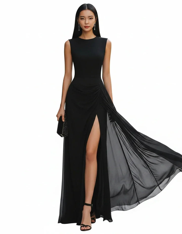 Noéline · The Chiffon High-Slit Evening Gown