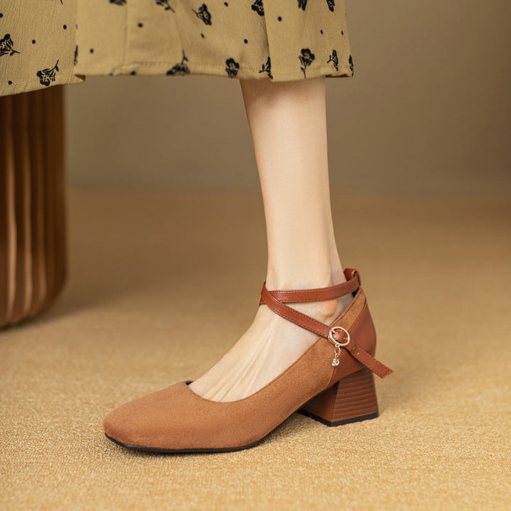 Avira™ Suede Slingback Heels