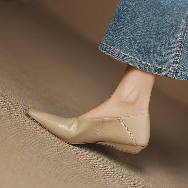 Emor™ Genuine Leather Flats