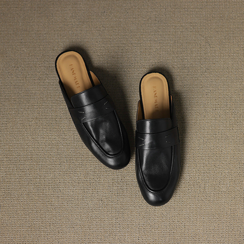 Laverne™ Classic Leather Mule Loafers