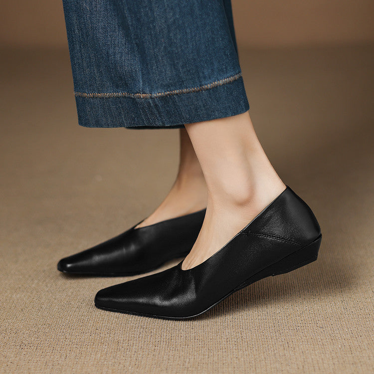 Emor™ Genuine Leather Flats