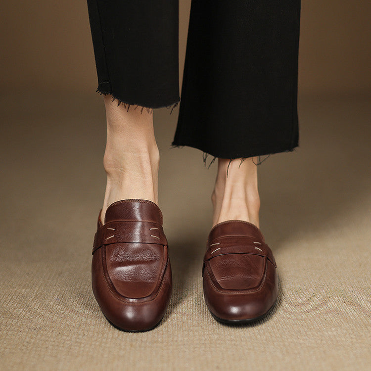 Laverne™ Classic Leather Mule Loafers