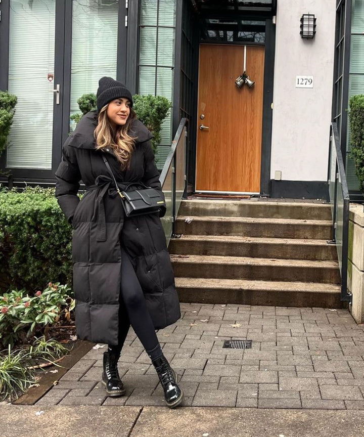 Elowen | Long Quilted Winter Coat