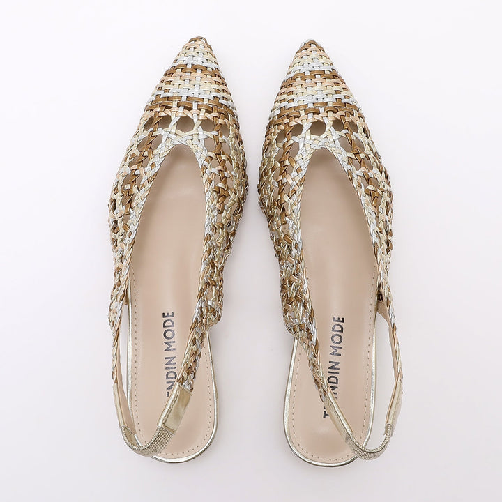 Irene™ Woven Slingback Flats Sandals