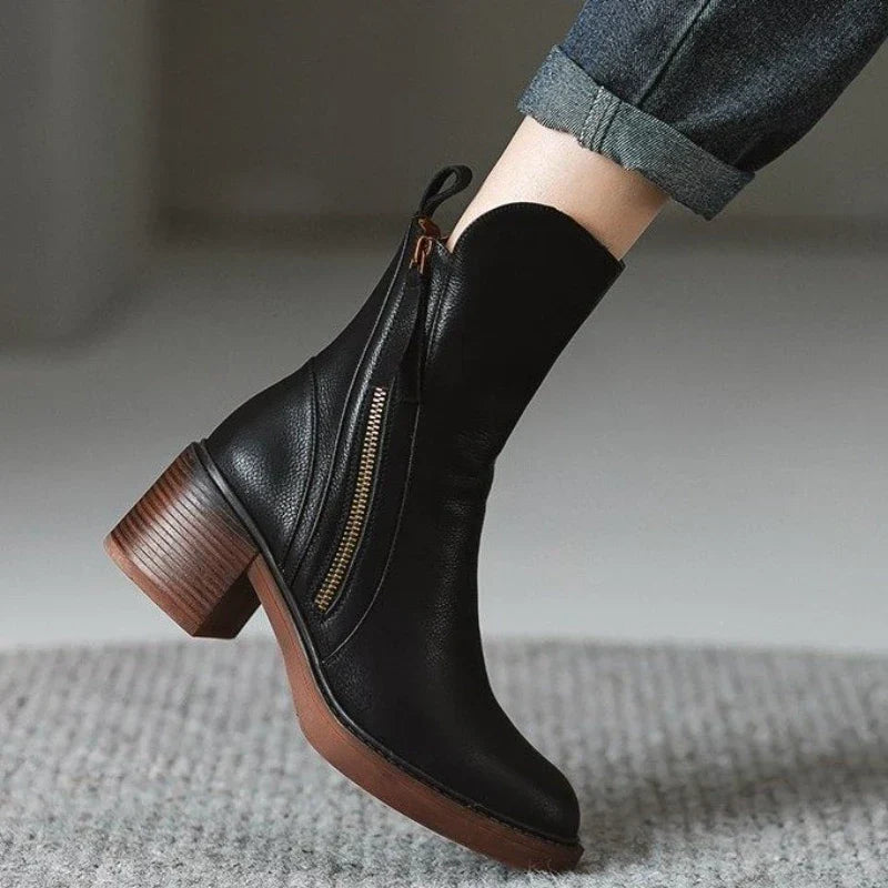Ardellia™ Zip-Detail Block Heel Boots