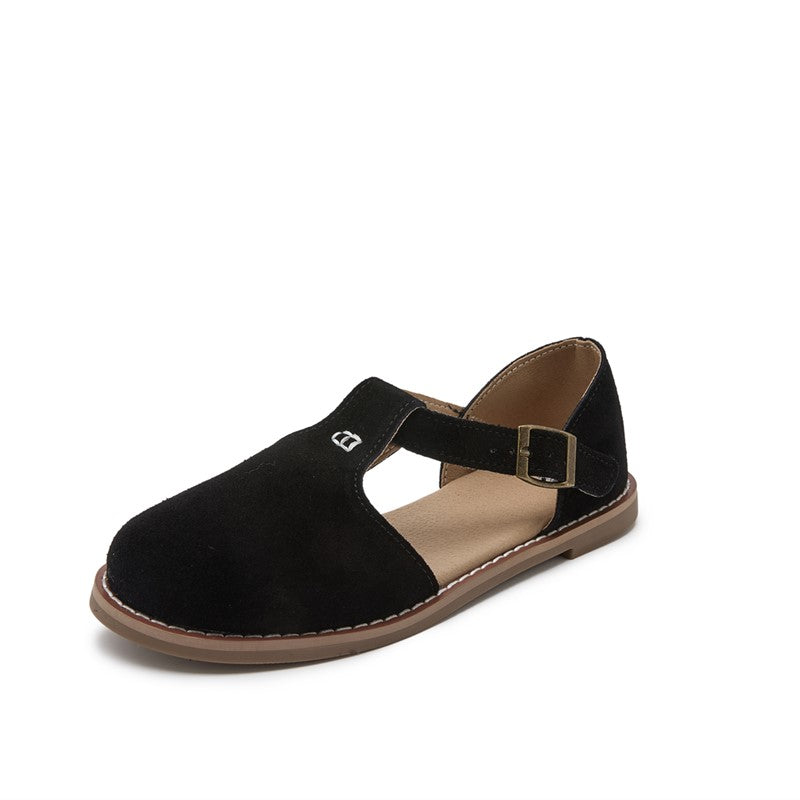 Margot™ Retro Leather Flats Sandals