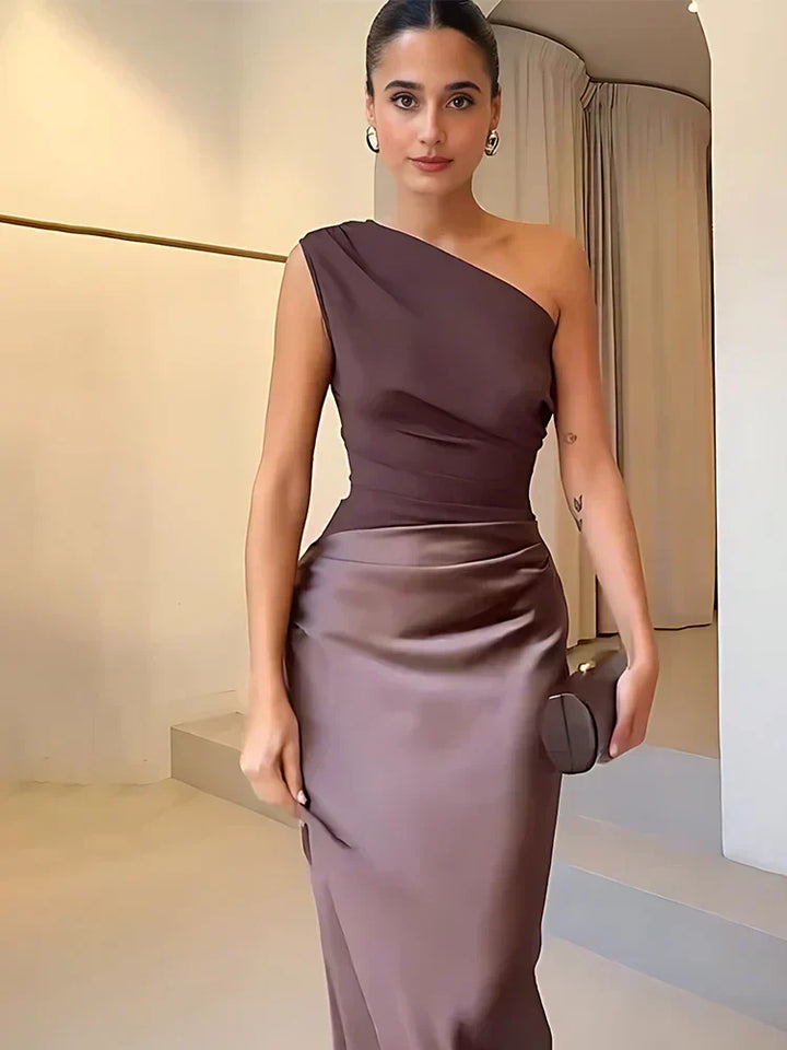 Colette | Satin Maxi Dress