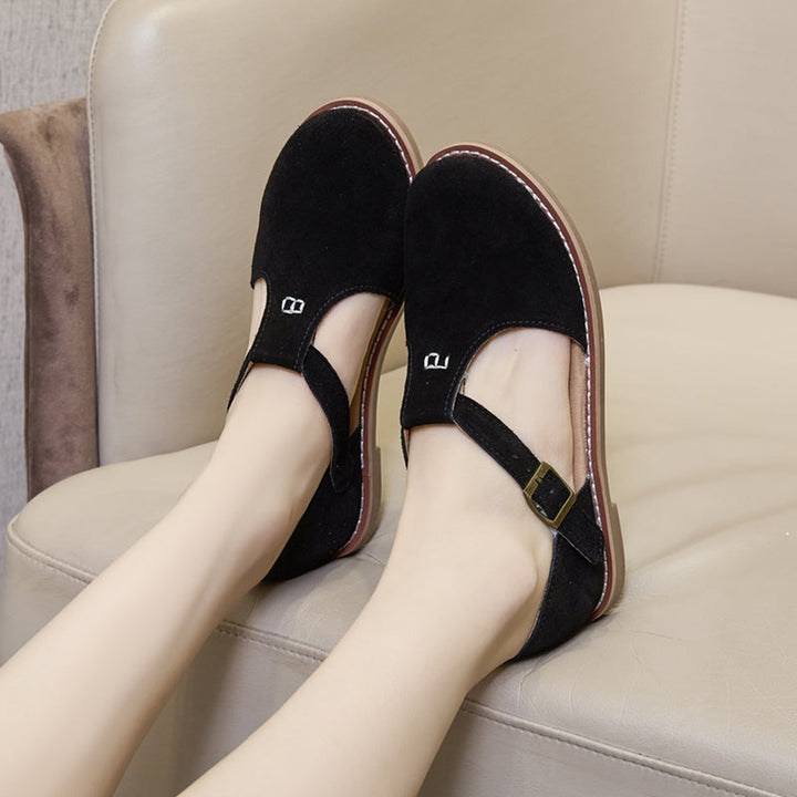 Margot™ Retro Leather Flats Sandals
