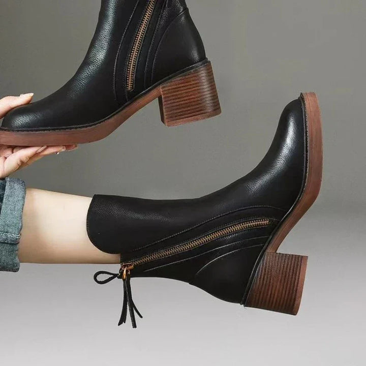 Ardellia™ Zip-Detail Block Heel Boots