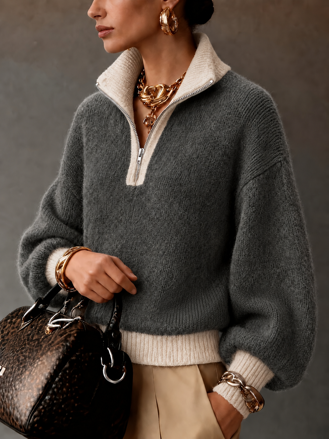 Freya Zip Pullover