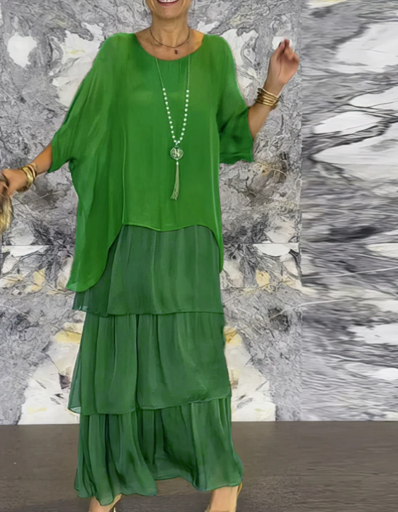 Quivira™ Elegant Flowing Maxi Dress for Women with Light Fall