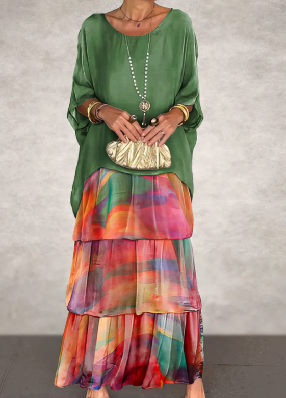 Quivira™ Elegant Flowing Maxi Dress for Women with Light Fall