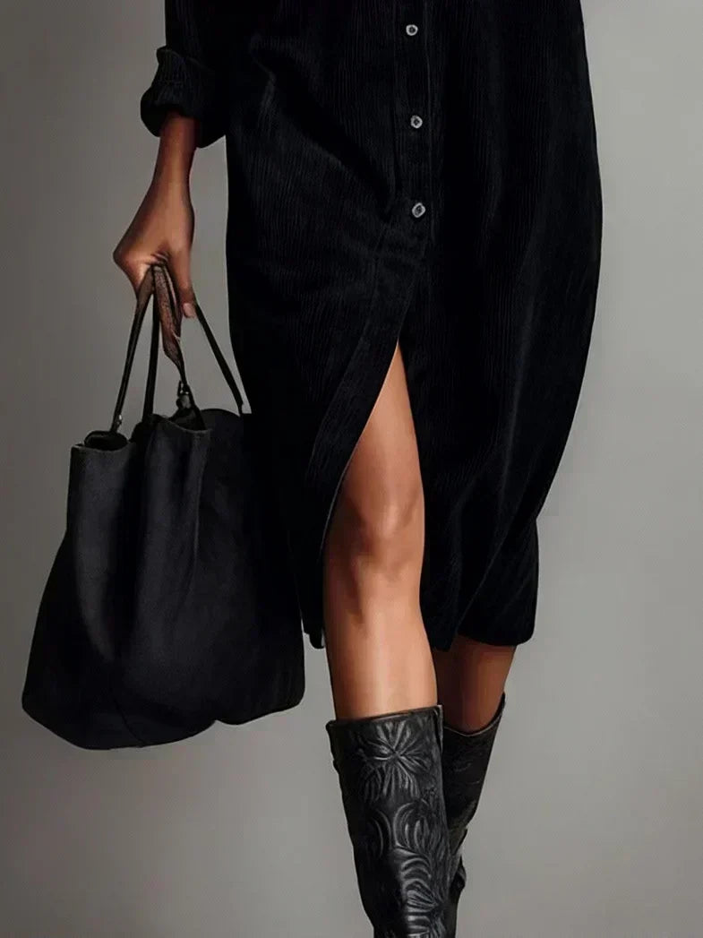 Aurovia | Chic Flared Hem Dress