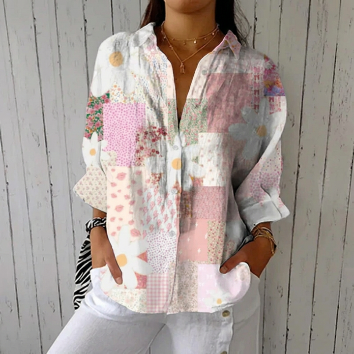 Fanny™ | Patchwork Daisy Blouse