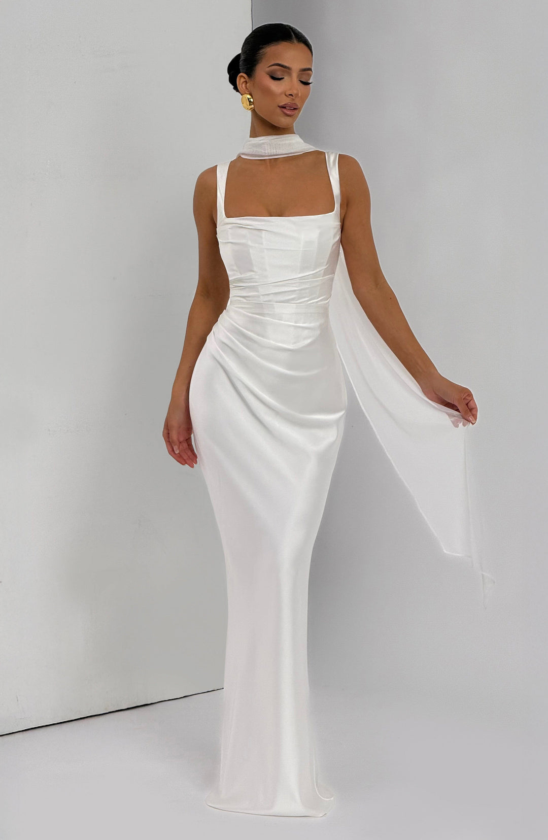 ANNA & CLAIRE BRISBANE | SQUARE NECK MAXI DRESS FOR WOMEN