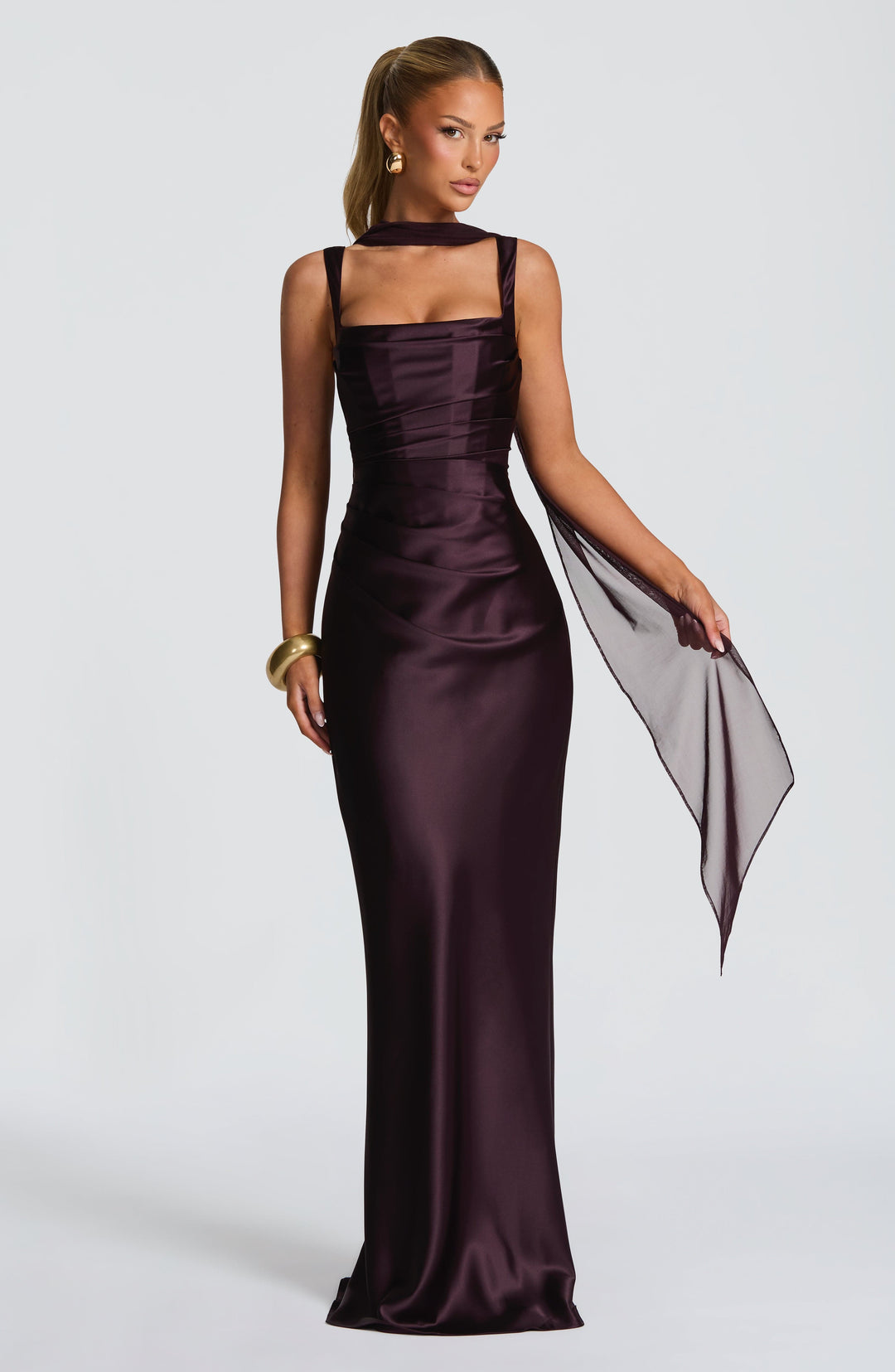ANNA & CLAIRE BRISBANE | SQUARE NECK MAXI DRESS FOR WOMEN