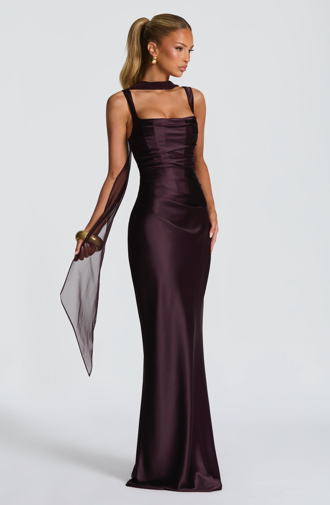 ANNA & CLAIRE BRISBANE | SQUARE NECK MAXI DRESS FOR WOMEN