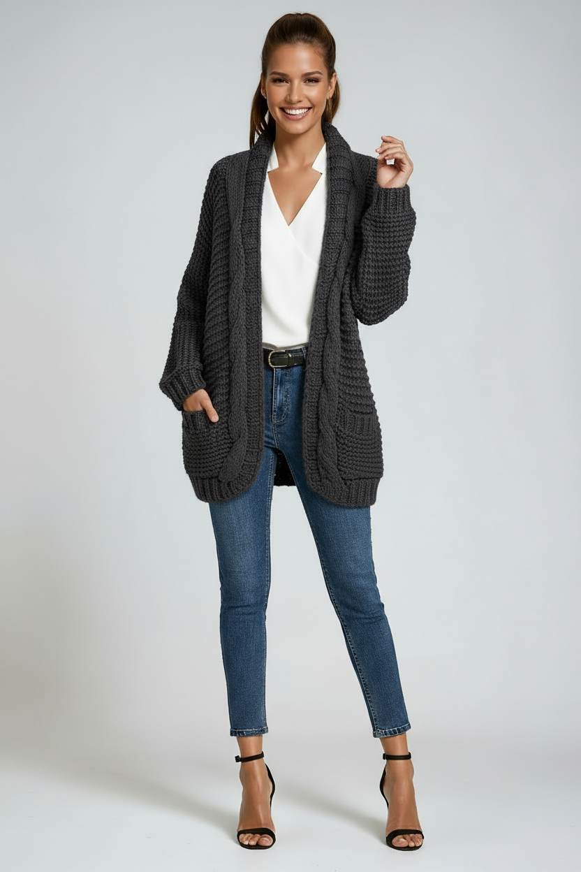 Amara | Knitted Long Sleeve Cardigan
