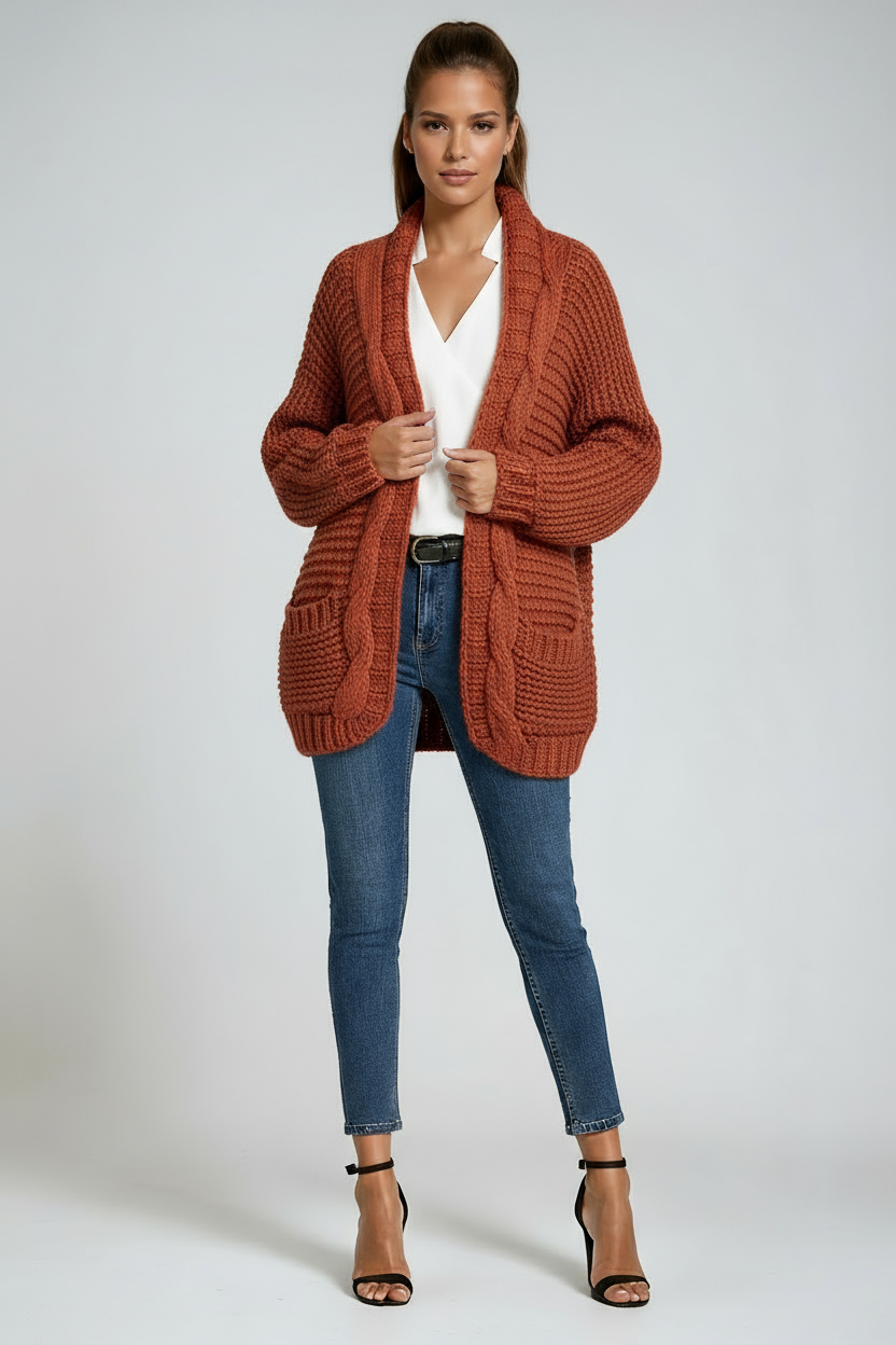 Amara | Knitted Long Sleeve Cardigan