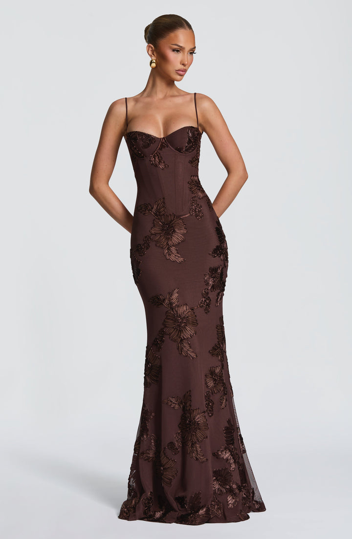 ANNA & CLAIRE BRISBANE | OPEN BACK MAXI DRESS FOR WOMEN