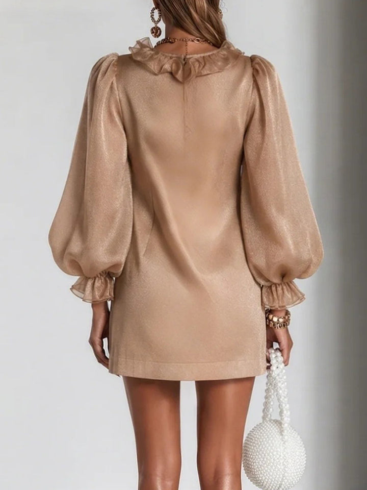 Emery | Elegant Ruffle Detail Mini Dress