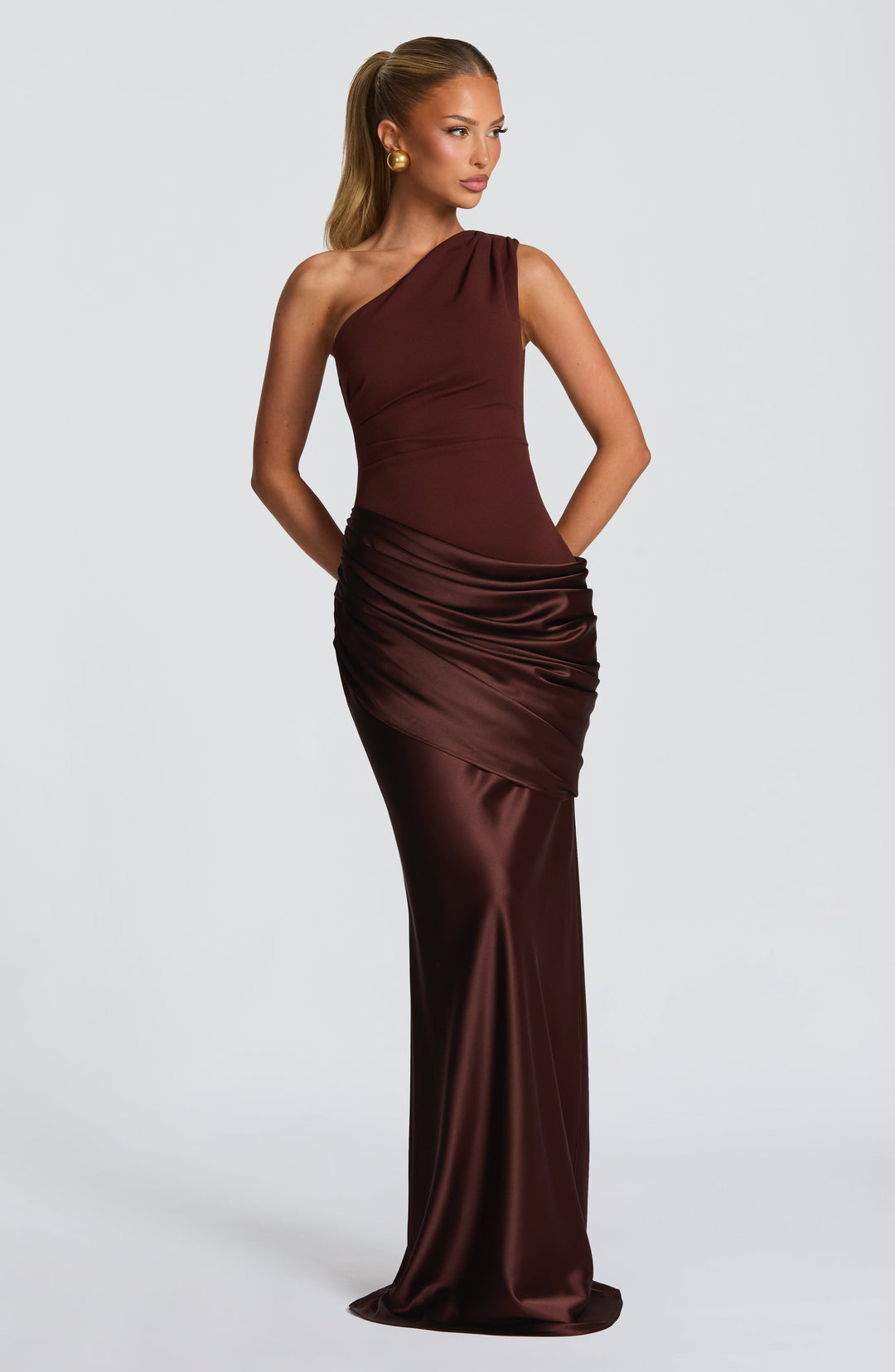 ANNA & CLAIRE BRISBANE | ONE SHOULDER MAXI DRESS FOR WOMEN