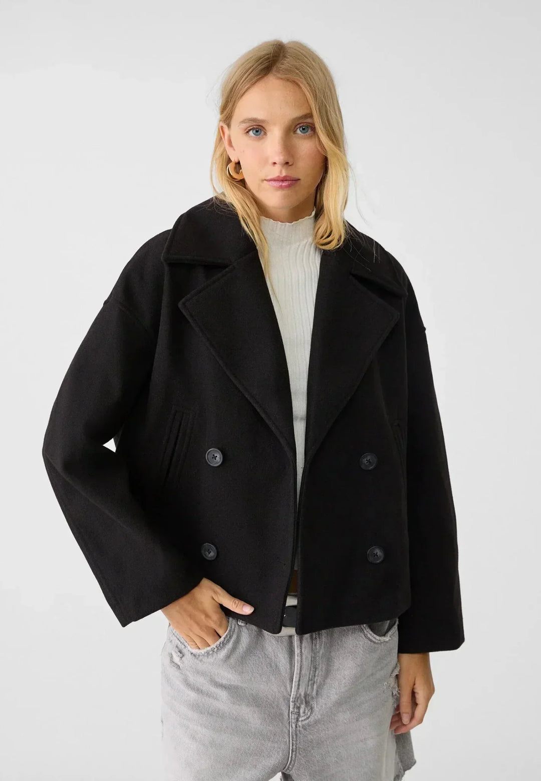 Liora | Short Double-Breasted Coat