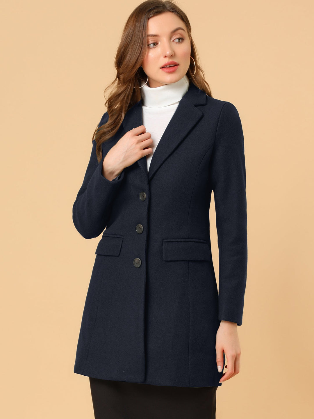 Marielle | Classic Wool Coat with Collar