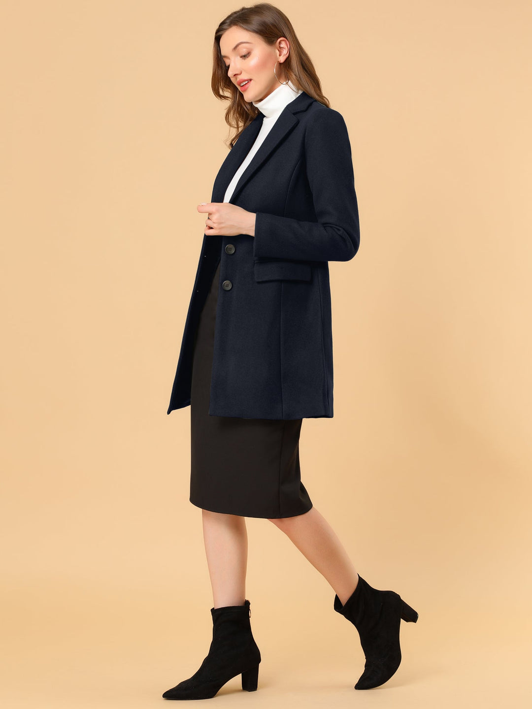Marielle | Classic Wool Coat with Collar